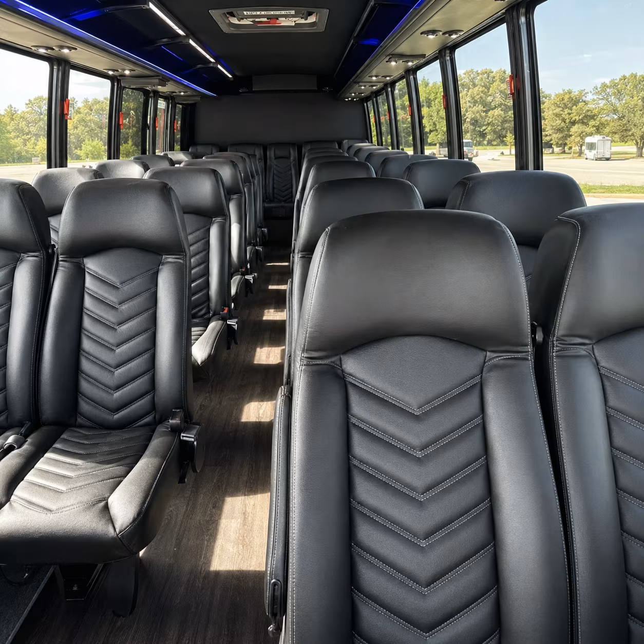 can i book a one way a round trip or a multi day package for a bus rental in medford