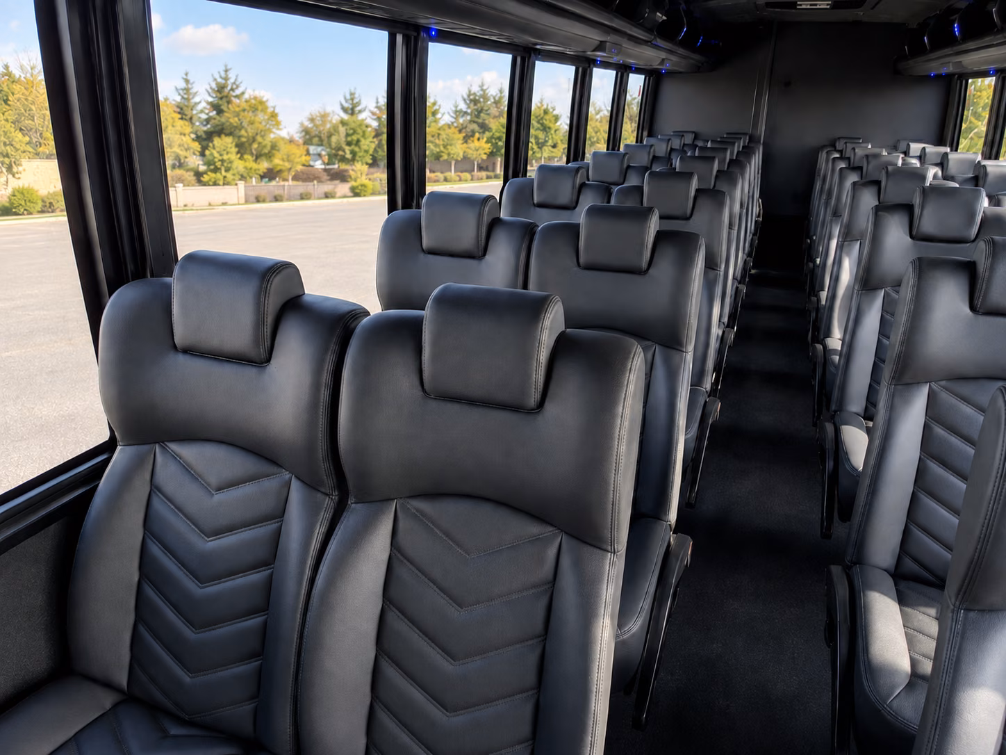 medford 15 passenger minibus inside