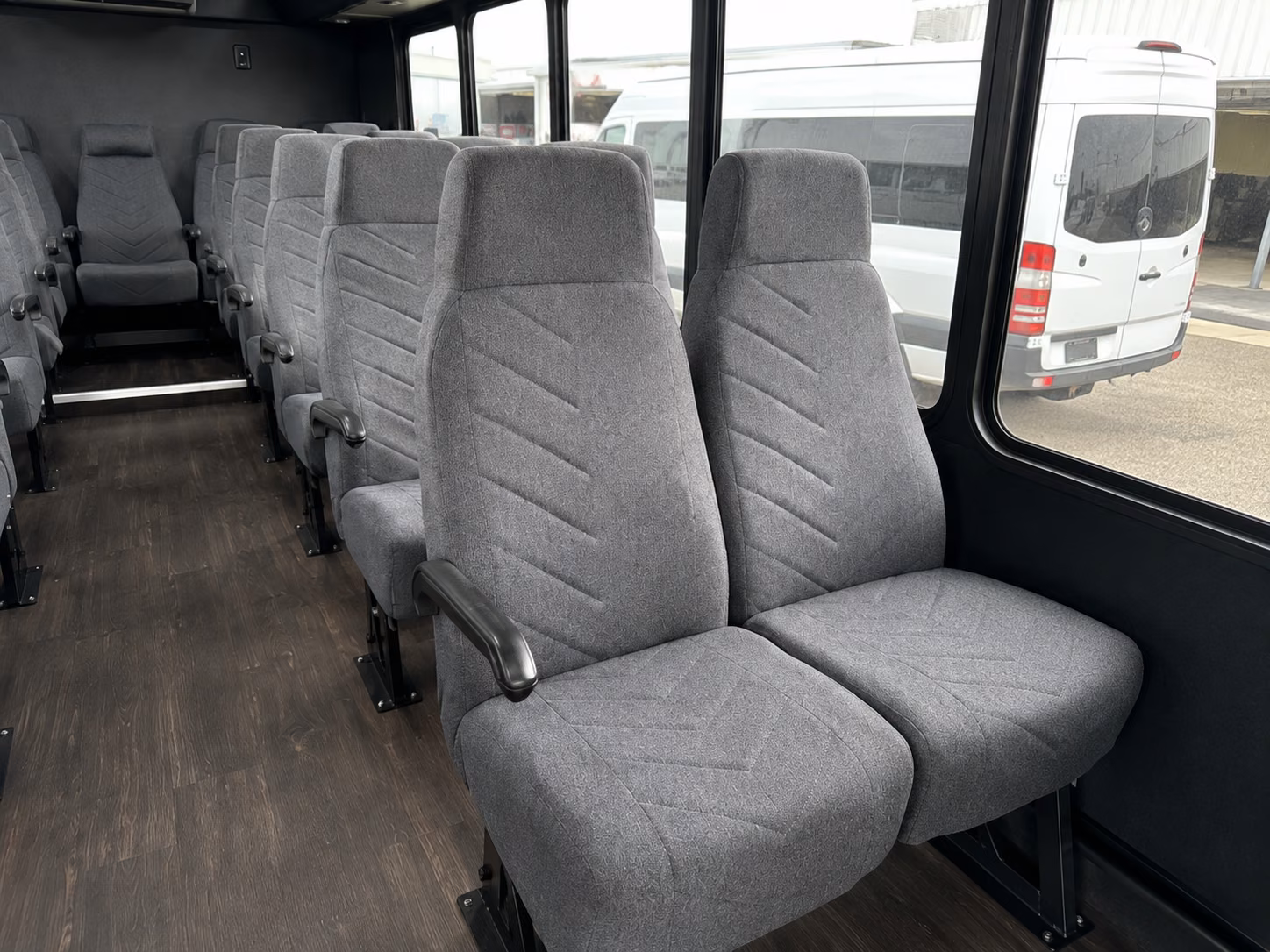 medford 15 passenger minibus interior