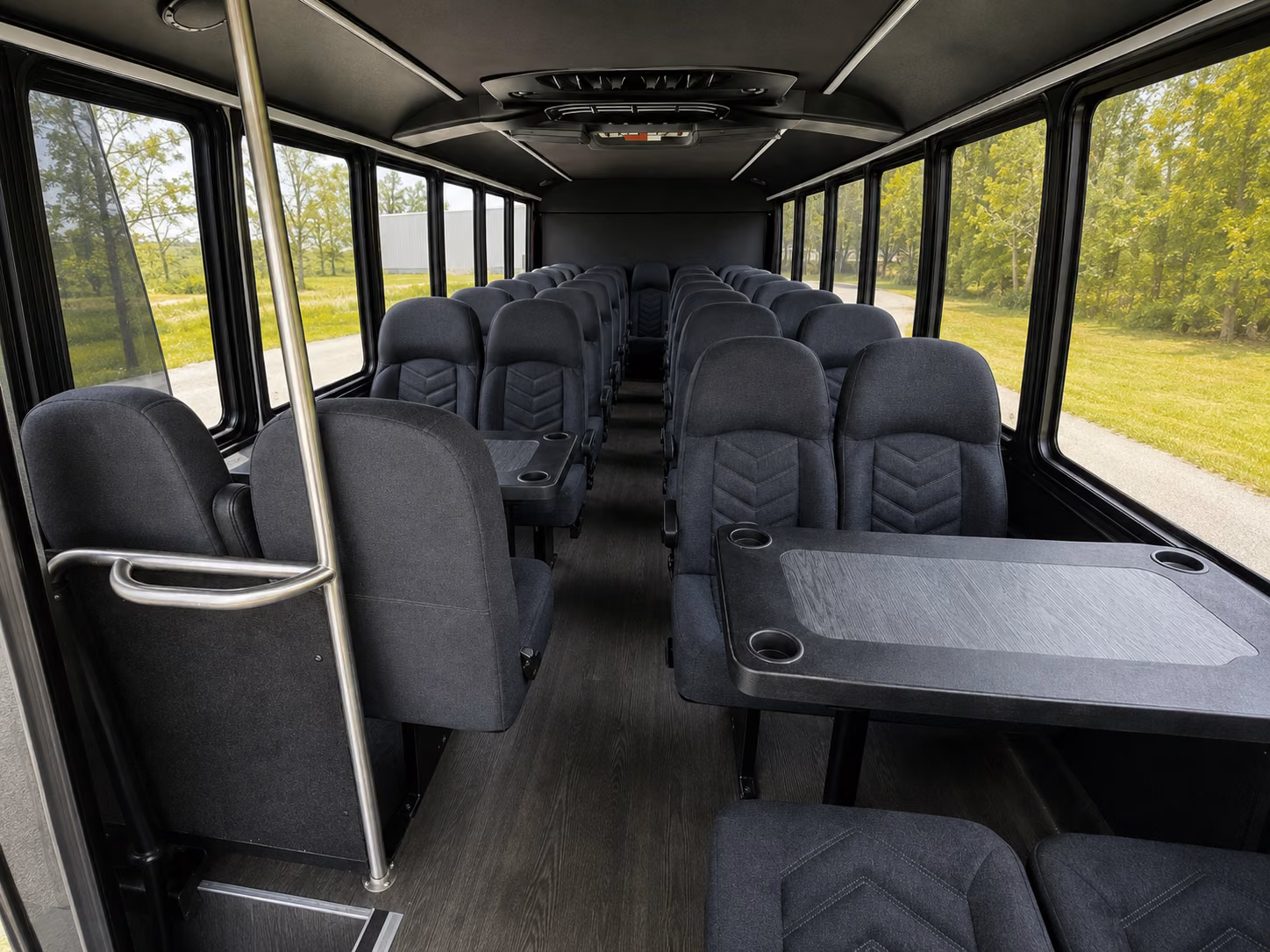 medford 18 passenger minibus inside