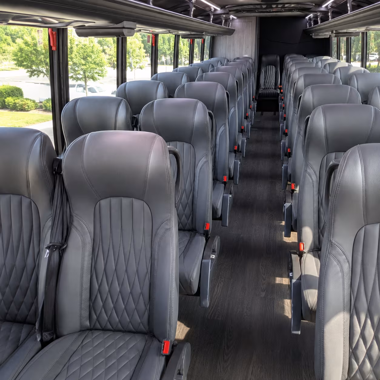 medford 25 passenger minibus inside