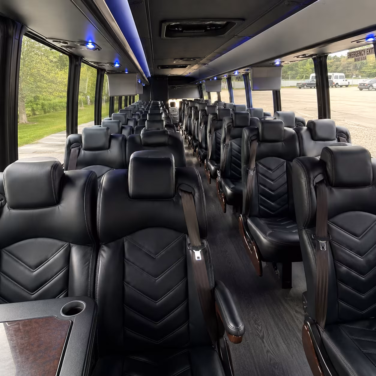 medford 28 passenger minibus inside