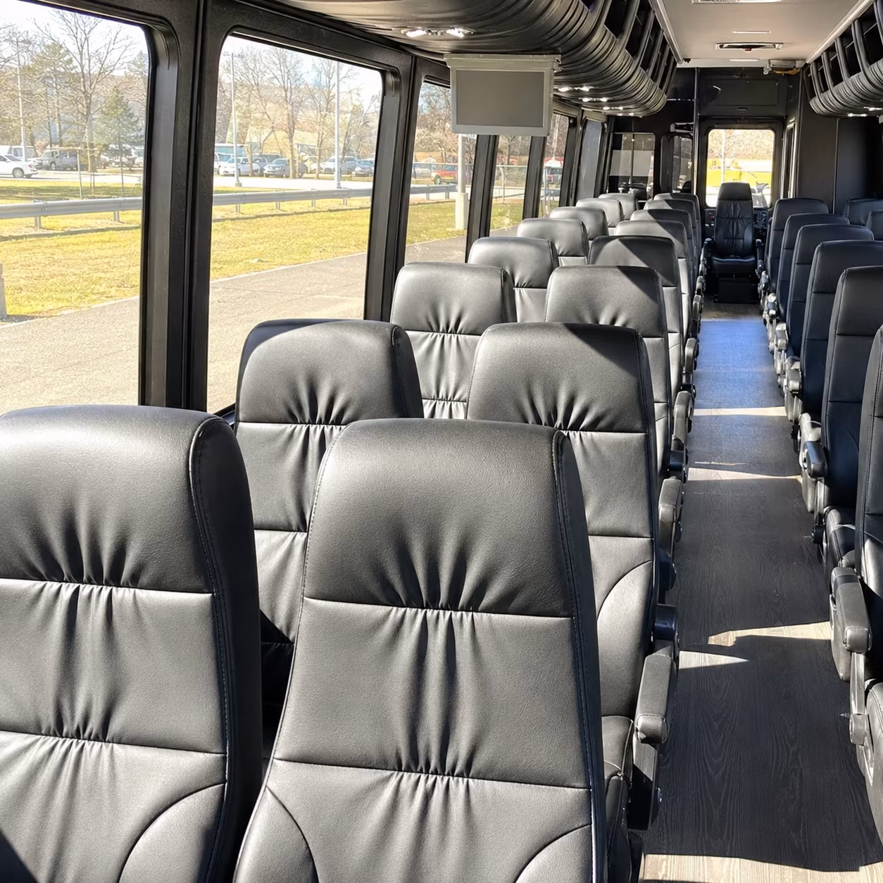 medford 35 passenger minibus inside