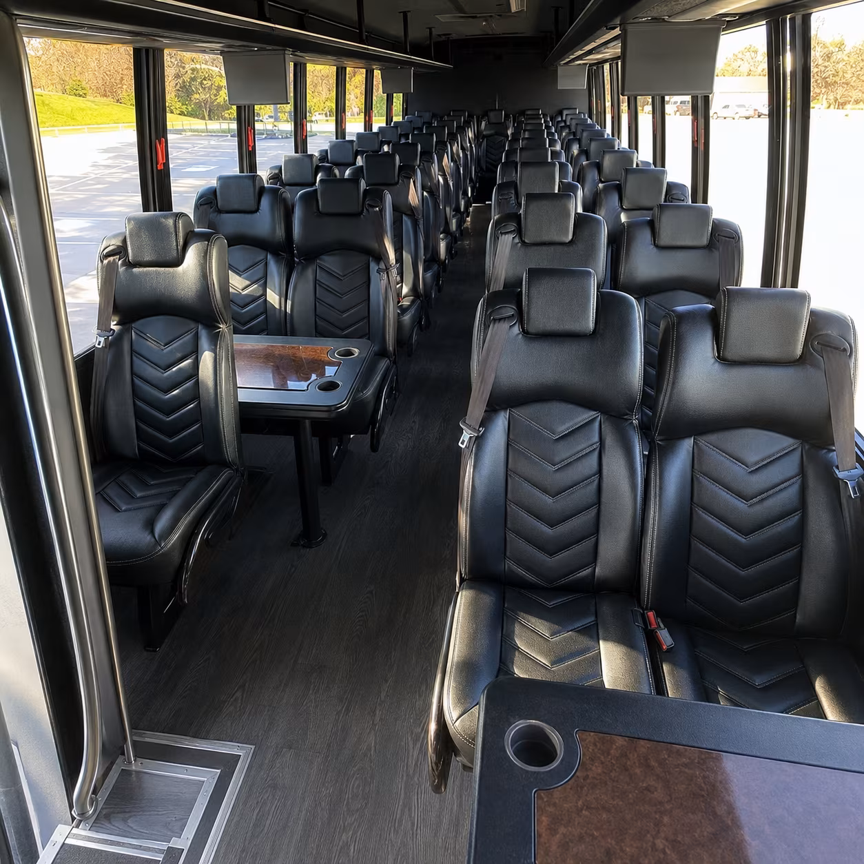 medford 35 passenger minibus interior
