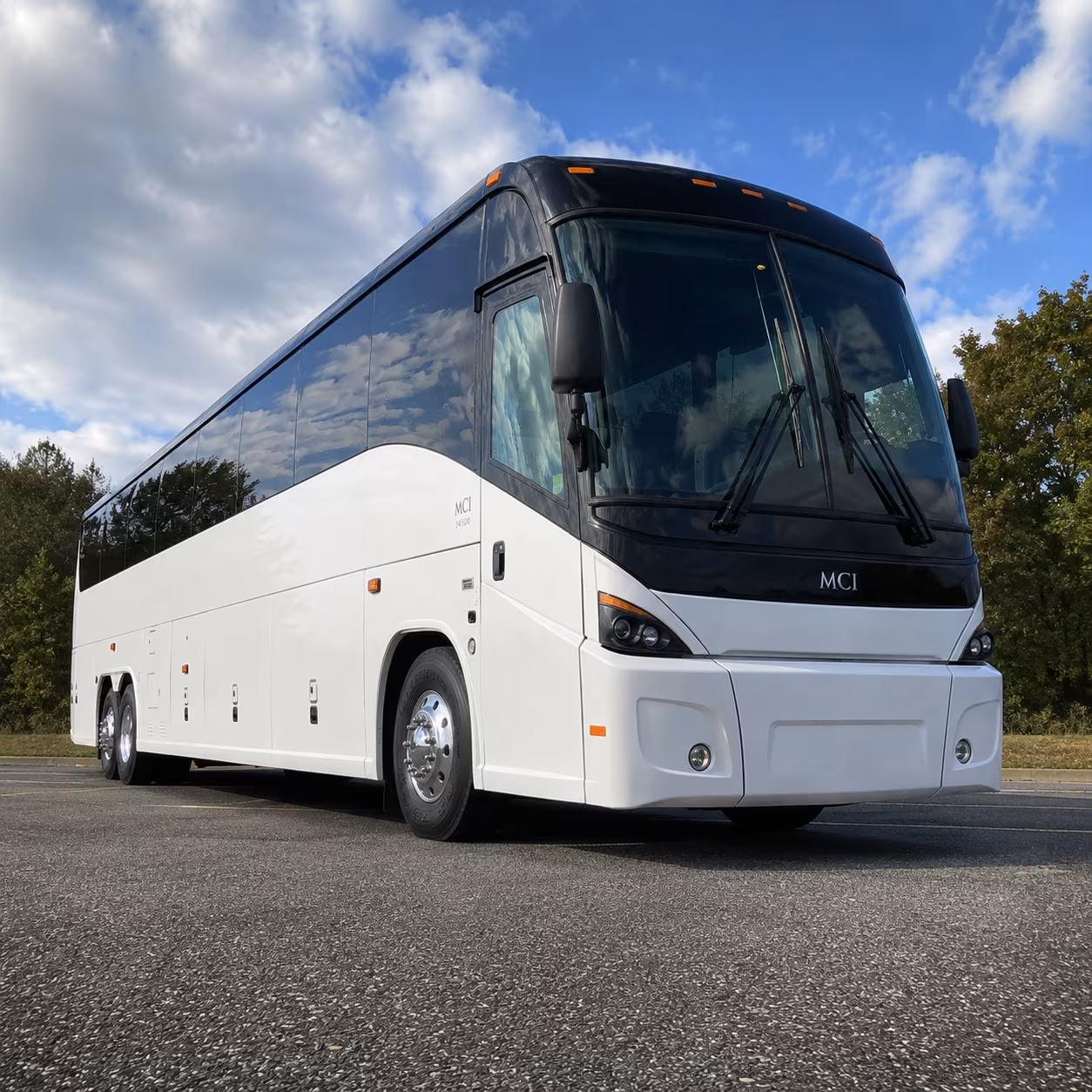 medford 56 passenger charter bus