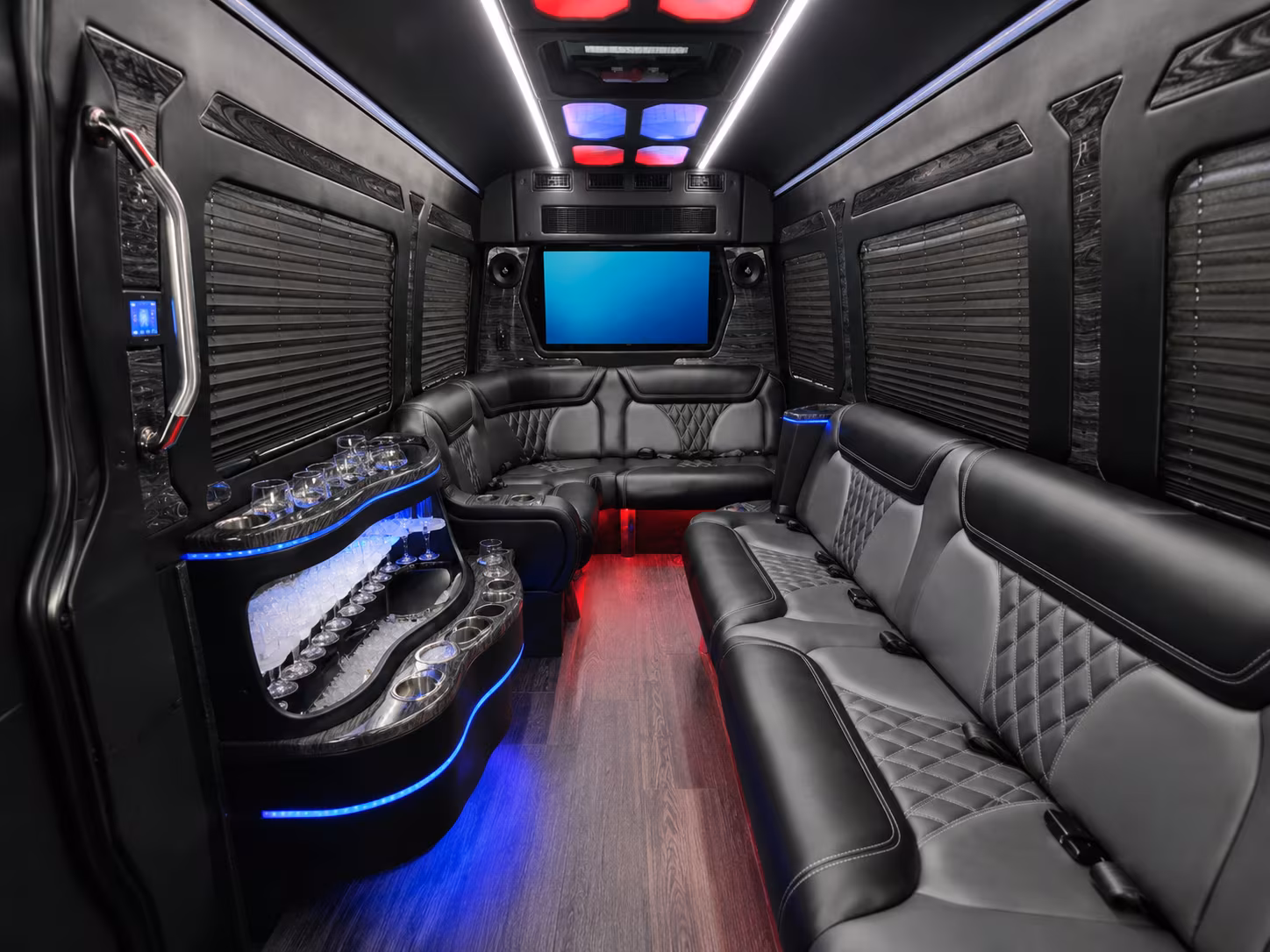 medford sprinter limousine interior