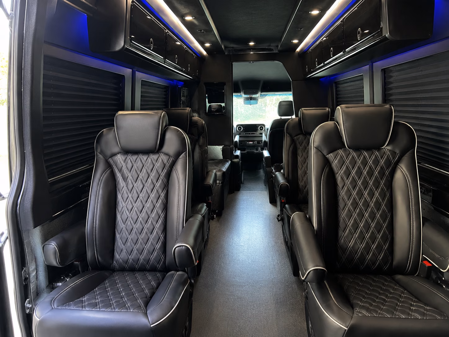 medford sprinter van with driver inside